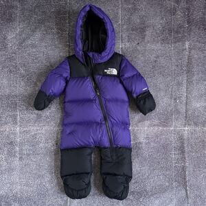 The North Face Kids Puffer Suit - Purple and Black